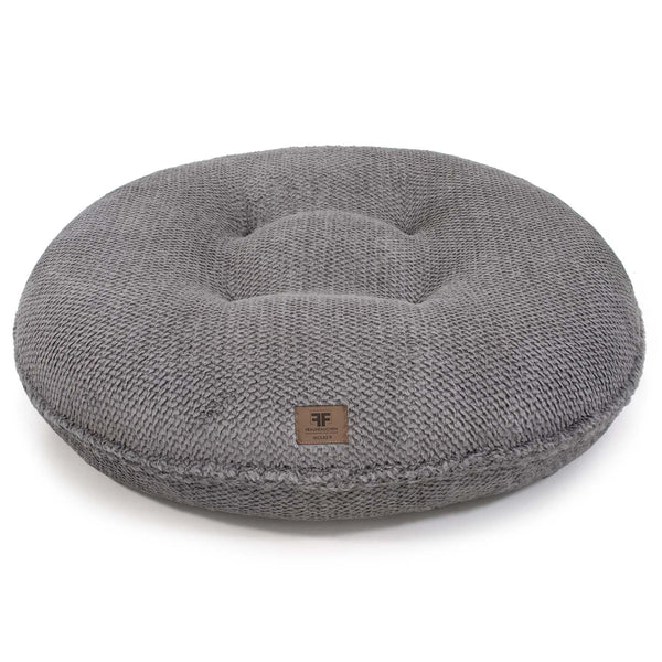 Frau Frauchen orthopädisches Hundebett Wolke® in der Farbe Dots Grey für Hunde und Haustiere