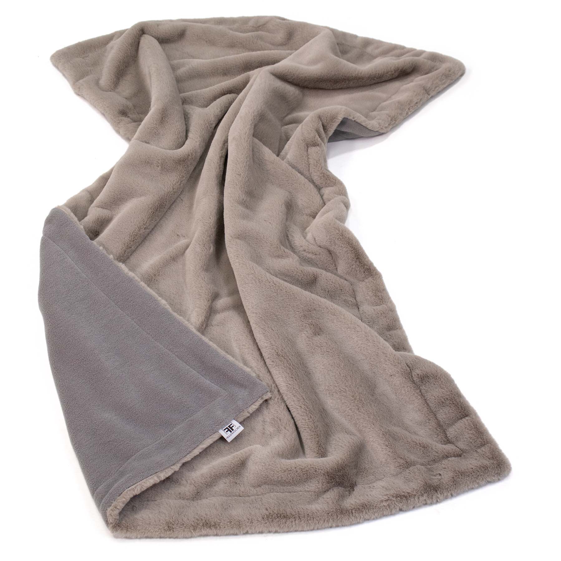 Frau Frauchen Wohndecke Kuscheldecke Premium Havanna für Hunde und Haustiere