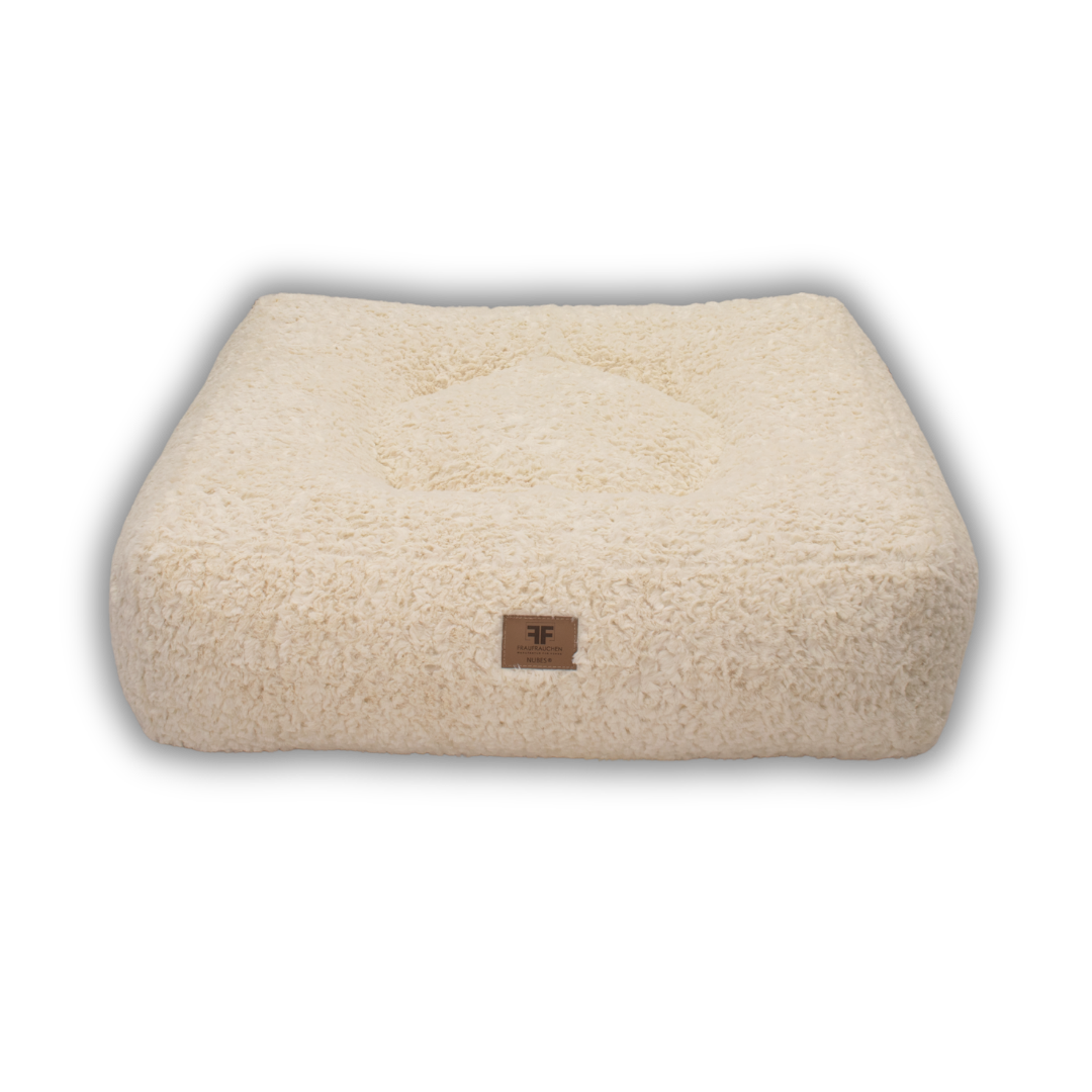 Hundebett Nubes® Curly White