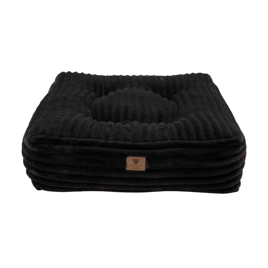 Hundebett Nubes® Stripes Big Charcoal
