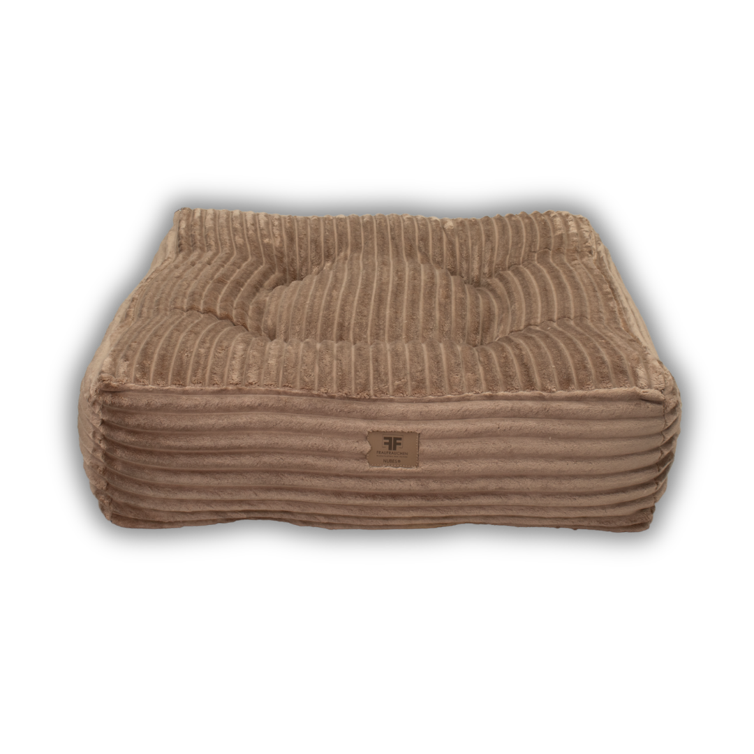 Hundebett Nubes® Stripes Nougat