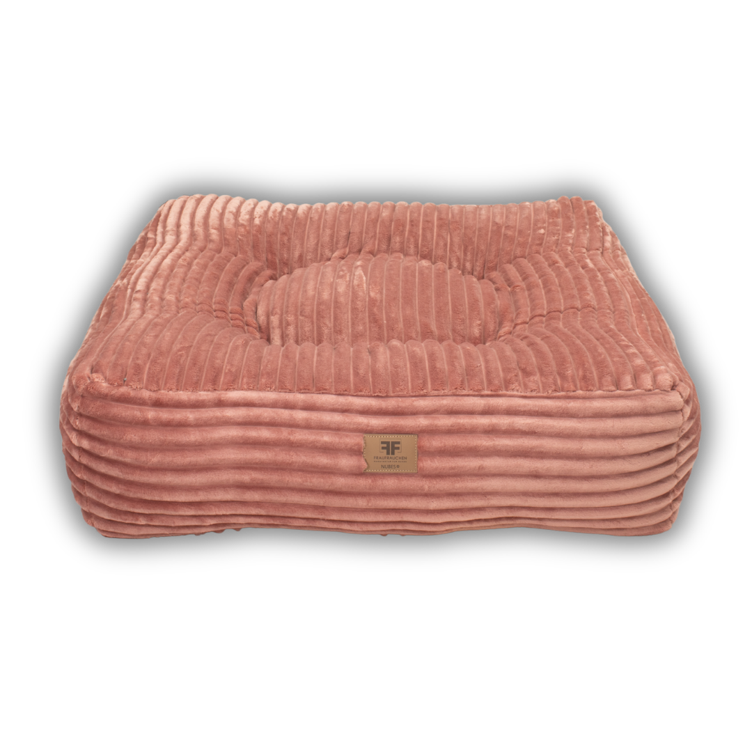 Hundebett Nubes® Stripes Rosé