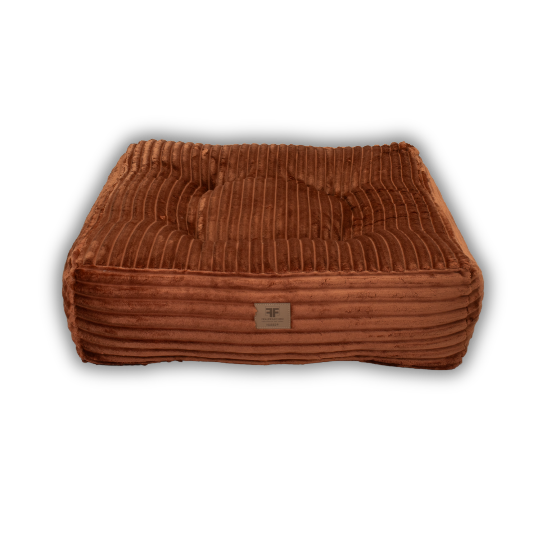 Hundebett Nubes® Stripes Zimt