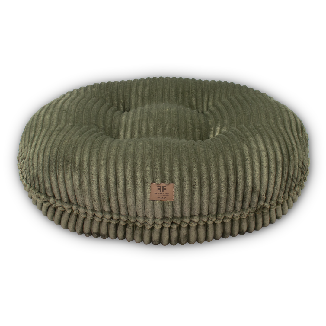 Hundebett Wolke® Stripes Olive