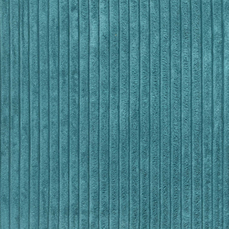 Eine Stoffprobe von der Manufaktur für Hunde. Das Stoffmuster hat die Farbe Cord Aruba.