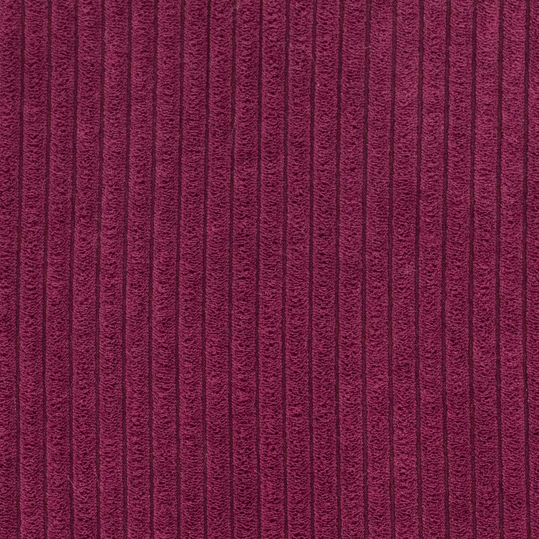 Eine Stoffprobe von der Manufaktur für Hunde. Das Stoffmuster hat die Farbe Cord Merlot.