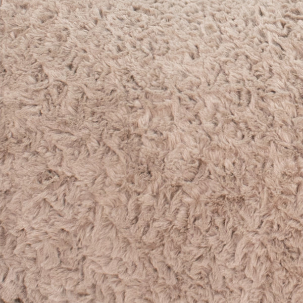 Frau Frauchen Überwurf für Hundebett Nubes® Curly Sand für Hunde und Haustiere
