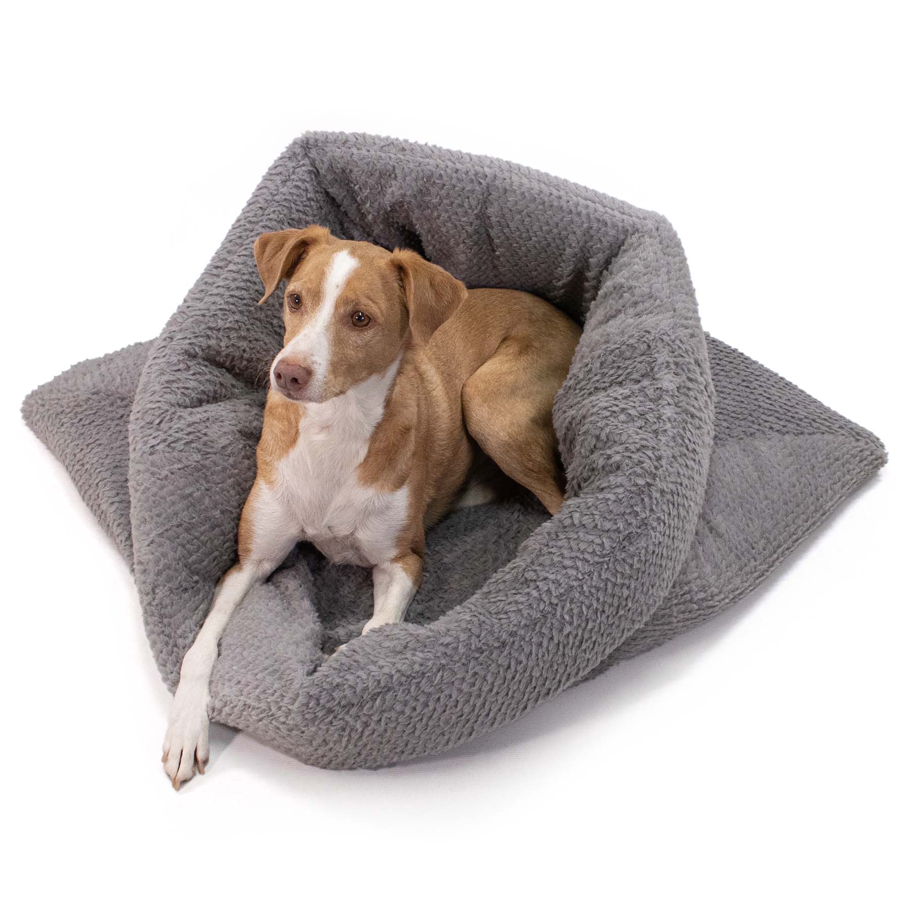 Frau Frauchen Hundeschlafsack Snorebag Dots Grey für Hunde und Haustiere