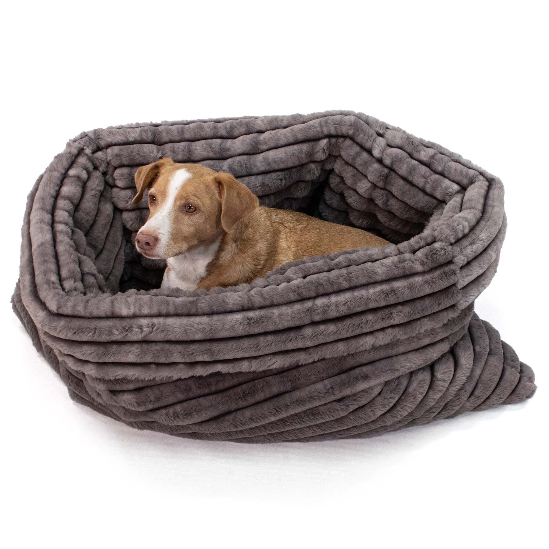 Frau Frauchen Hundeschlafsack Snorebag Skyline für Hunde und Haustiere