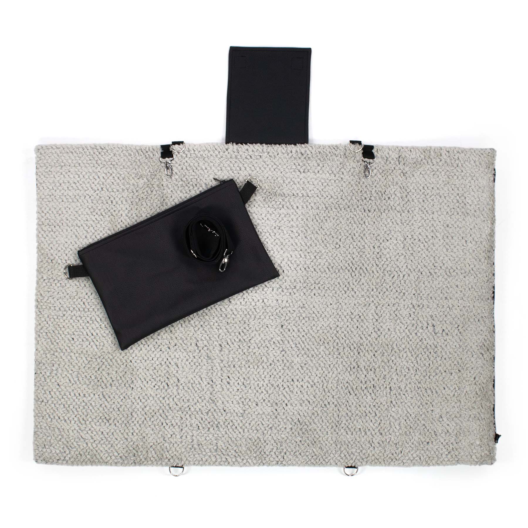 Frau Frauchen Deckentasche Kunstleder Onyx für Hunde und Haustiere