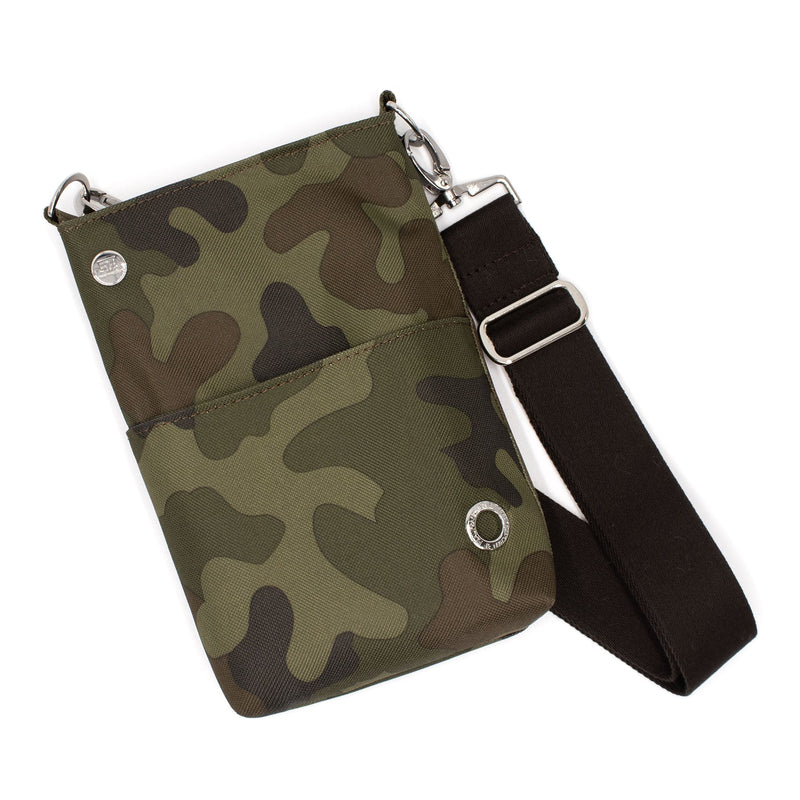 Frau Frauchen Gassitasche Camo mit Silber für Hunde und Haustiere