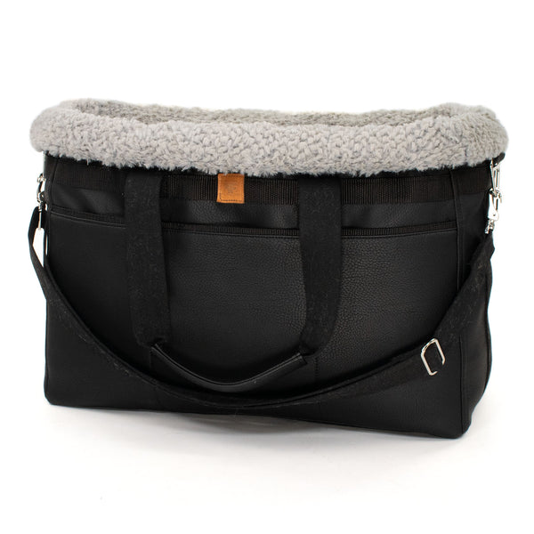 Frau Frauchen Hundetasche Travel Bag Kunstleder Onyx für Hunde und Haustiere