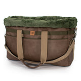 Frau Frauchen Hundetasche Travel Bag Kunstleder Savannah für Hunde und Haustiere