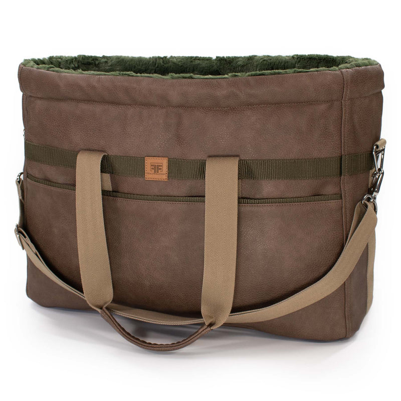 Frau Frauchen Hundetasche Travel Bag Kunstleder Savannah für Hunde und Haustiere