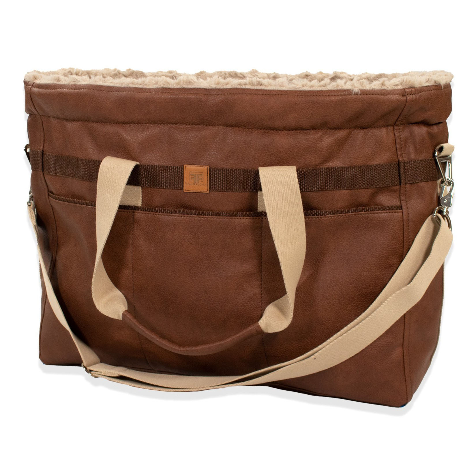 Frau Frauchen Hundetasche Travel Bag Kunstleder City für Hunde und Haustiere