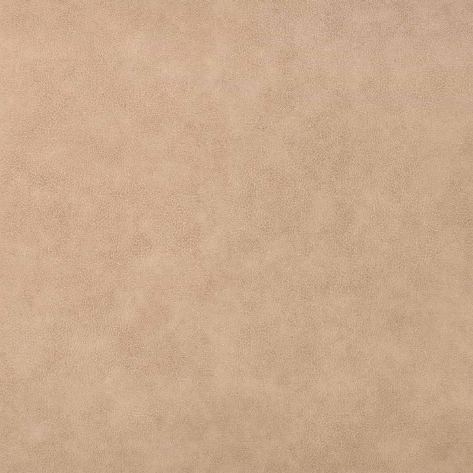 Eine Stoffprobe von der Manufaktur für Hunde. Das Stoffmuster hat die Farbe Kunstleder Taupe