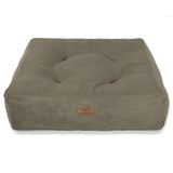 Frau Frauchen orthopädisches Hundebett Nubes® Cord Pistacchio für Hunde und Haustiere