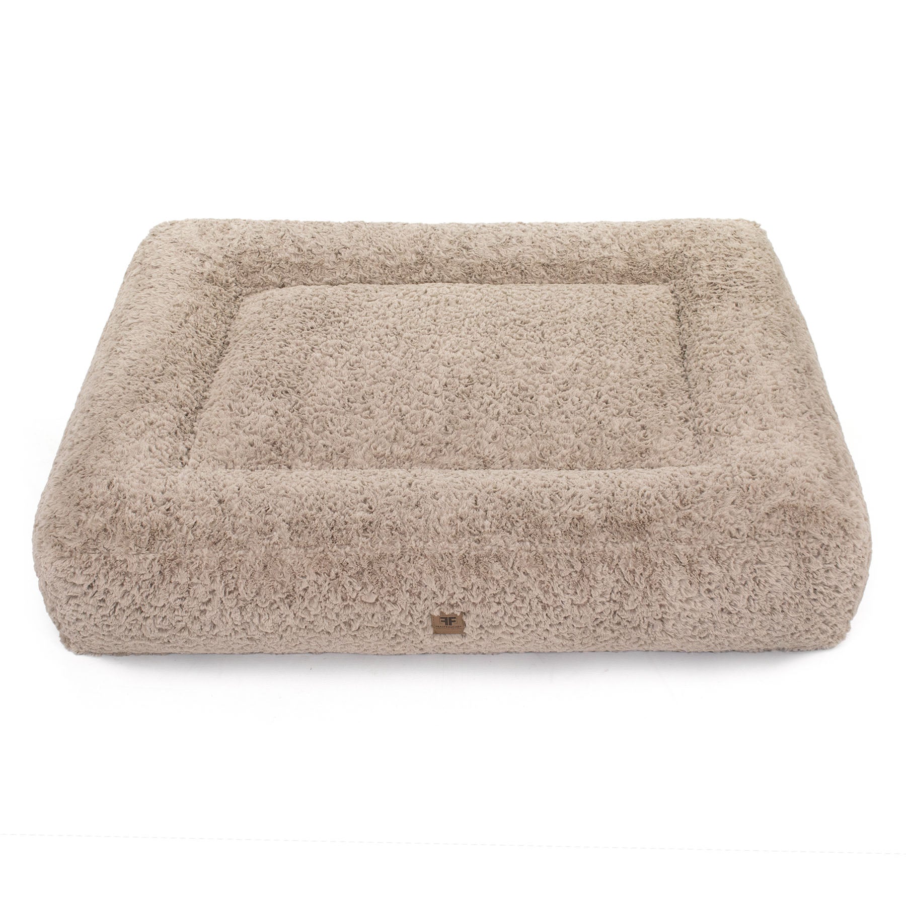 Frau Frauchen orthopädisches Hundebett Letto Curly Sand für Hunde und Haustiere