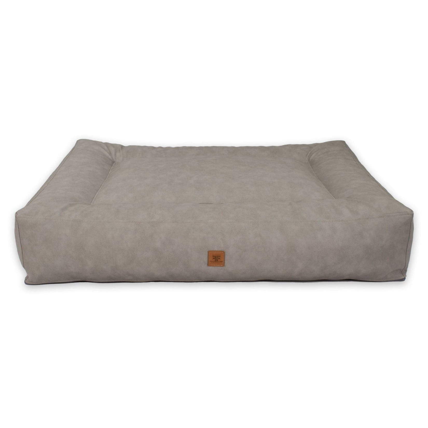 Frau Frauchen orthopädisches Hundebett Kunstleder Business für Hunde und Haustiere