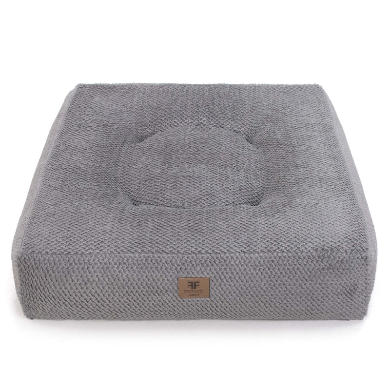 Frau Frauchen orthopädisches Hundebett Nubes® Dots Grey für Hunde und Haustiere