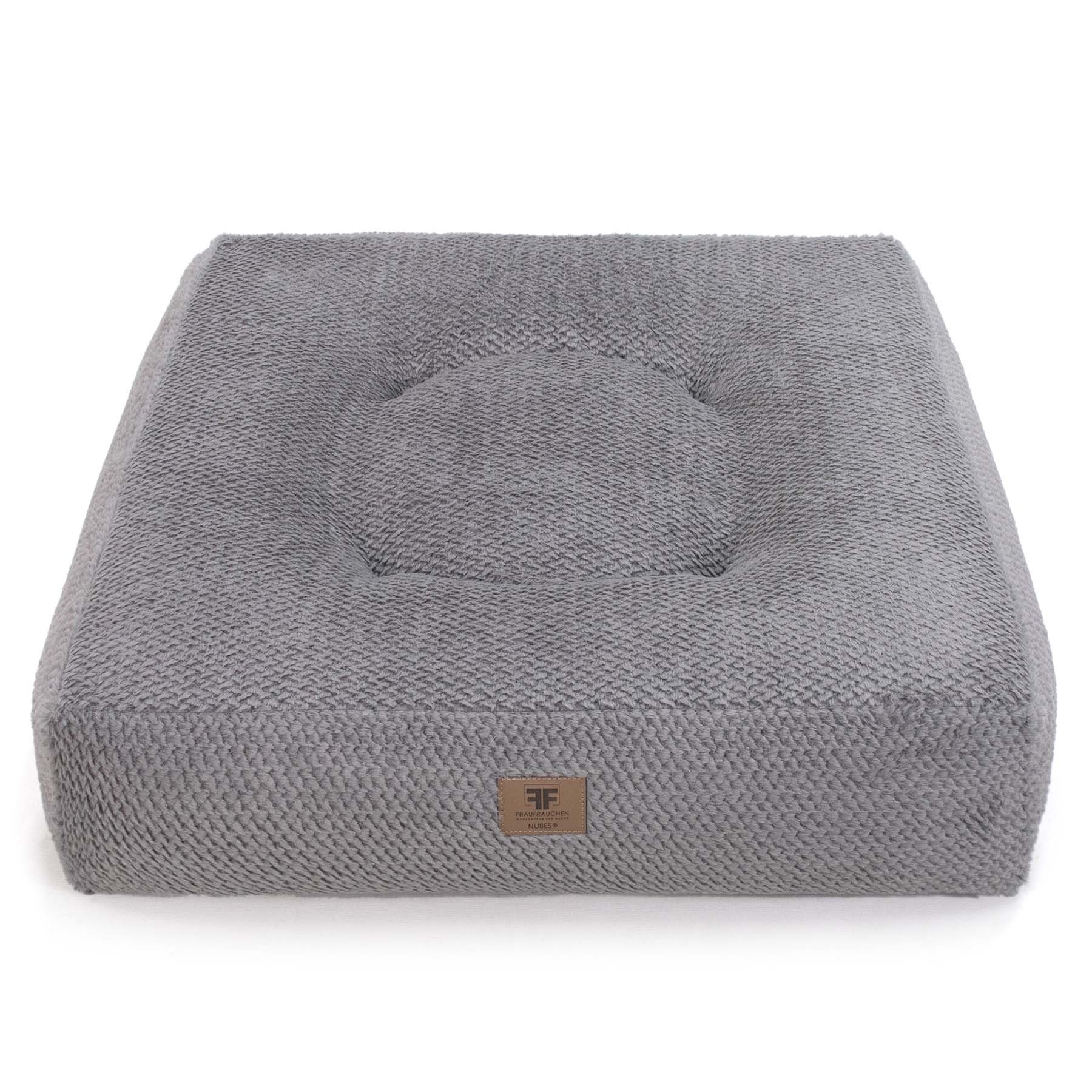 Frau Frauchen Wechselbezug Nubes® Dots Grey für Hunde und Haustiere