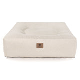 Frau Frauchen Wechselbezug für orthopädisches Hundebett Nubes® Flanell Ivory für Hunde und Haustiere