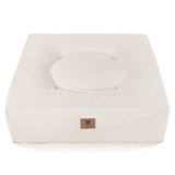 Frau Frauchen orthopädisches Hundebett Nubes® Flanell Ivory für Hunde und Haustiere