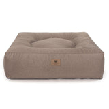 Frau Frauchen orthopädisches Hundebett Nubes® Flanell Muskat für Hunde und Haustiere