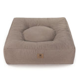 Frau Frauchen orthopädisches Hundebett Nubes® Flanell Muskat für Hunde und Haustiere