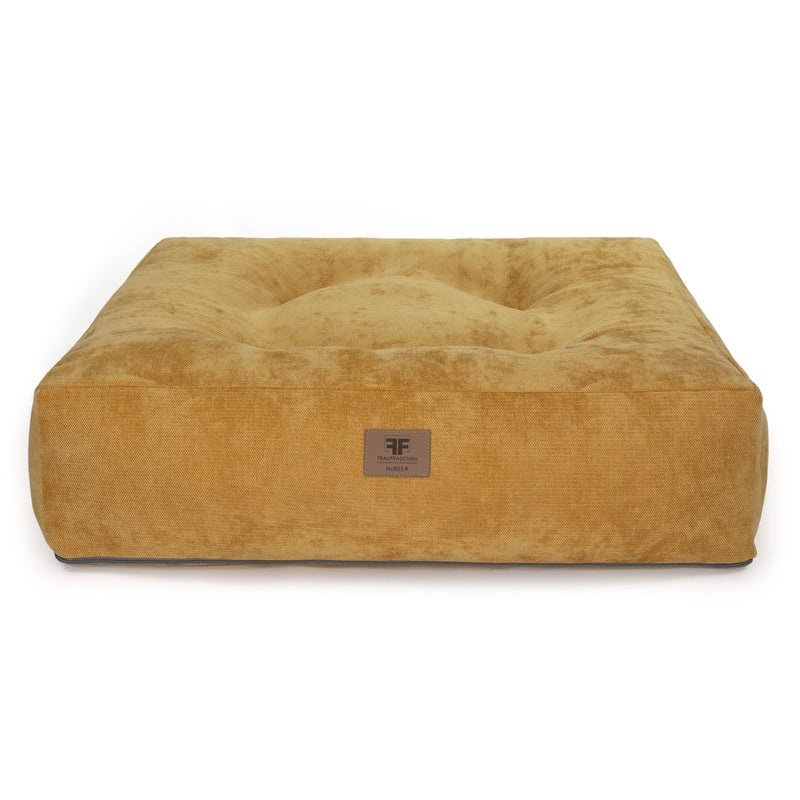 Frau Frauchen orthopädisches Hundebett Nubes® Honey für Hunde und Haustiere