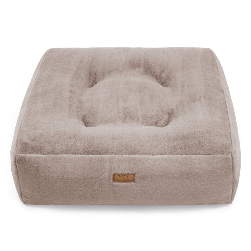 Frau Frauchen orthopädisches Hundebett Nubes® Premium Havanna für Hunde und Haustiere