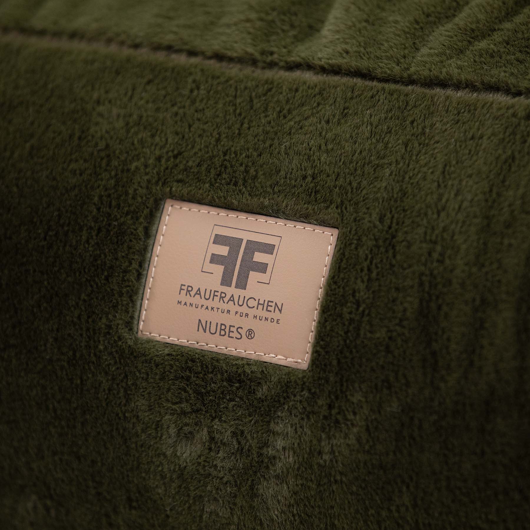 Frau Frauchen orthopädisches Hundebett Nubes® Premium Moos für Hunde und Haustiere