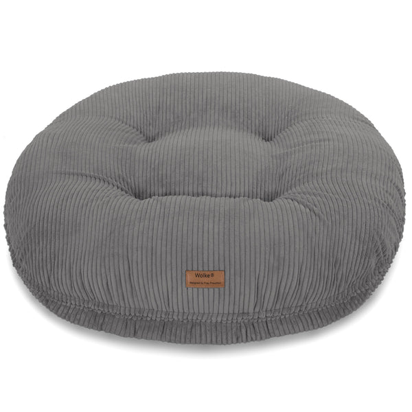 Ein orthopädisches Hundebett von Frau Frauchen in Form der Wolke 7 in der Farbe Cord Grigio