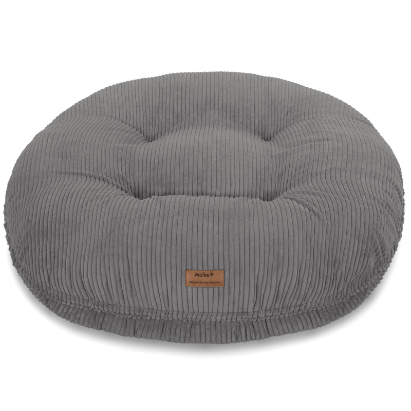 Ein orthopädisches Hundebett von Frau Frauchen in Form der Wolke 7 in der Farbe Cord Grigio