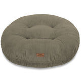 Ein orthopädisches Hundebett von Frau Frauchen in Form der Wolke 7 in der Farbe Cord Pistacchio