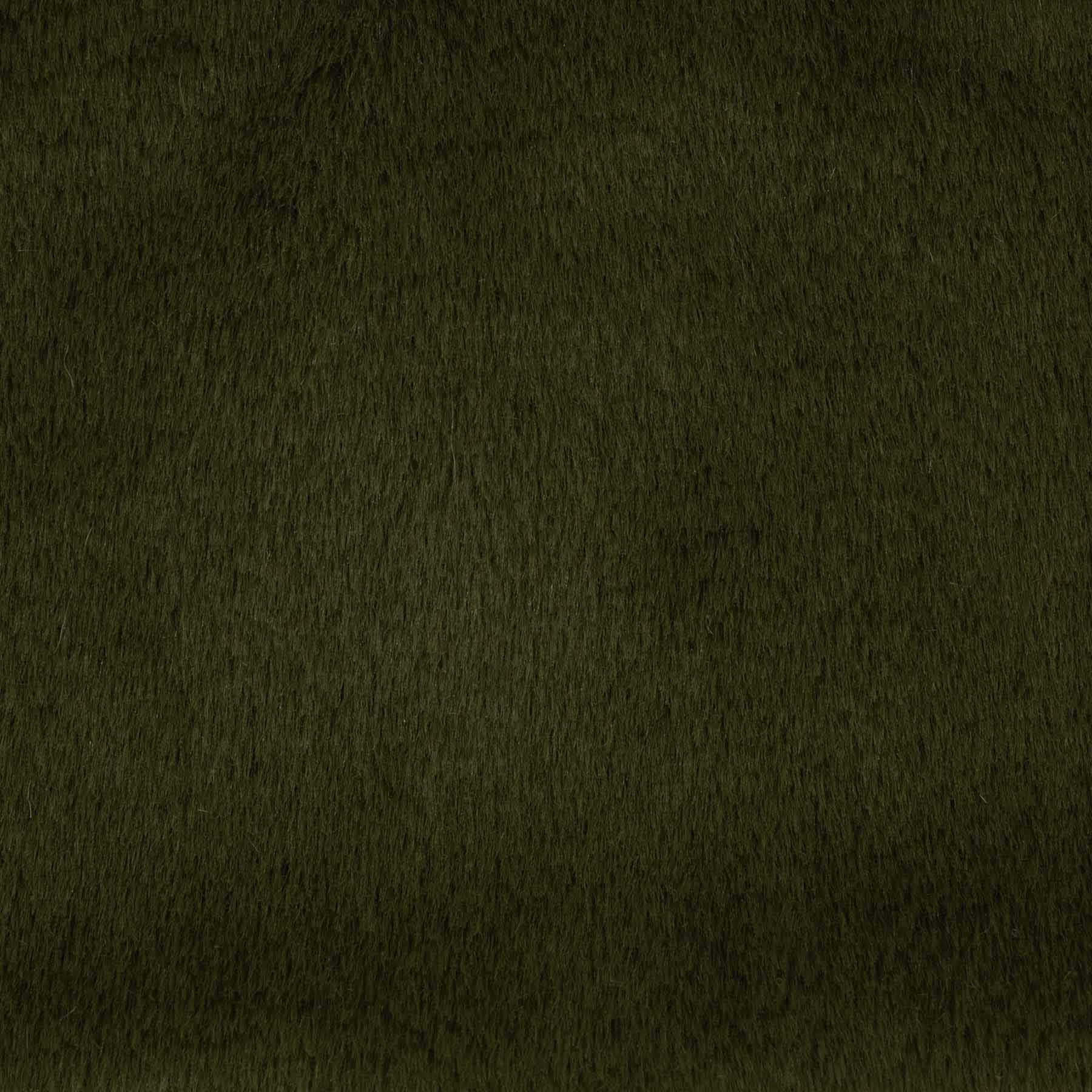 Eine Stoffprobe von der Manufaktur für Hunde. Das Stoffmuster hat die Farbe Premium Moos