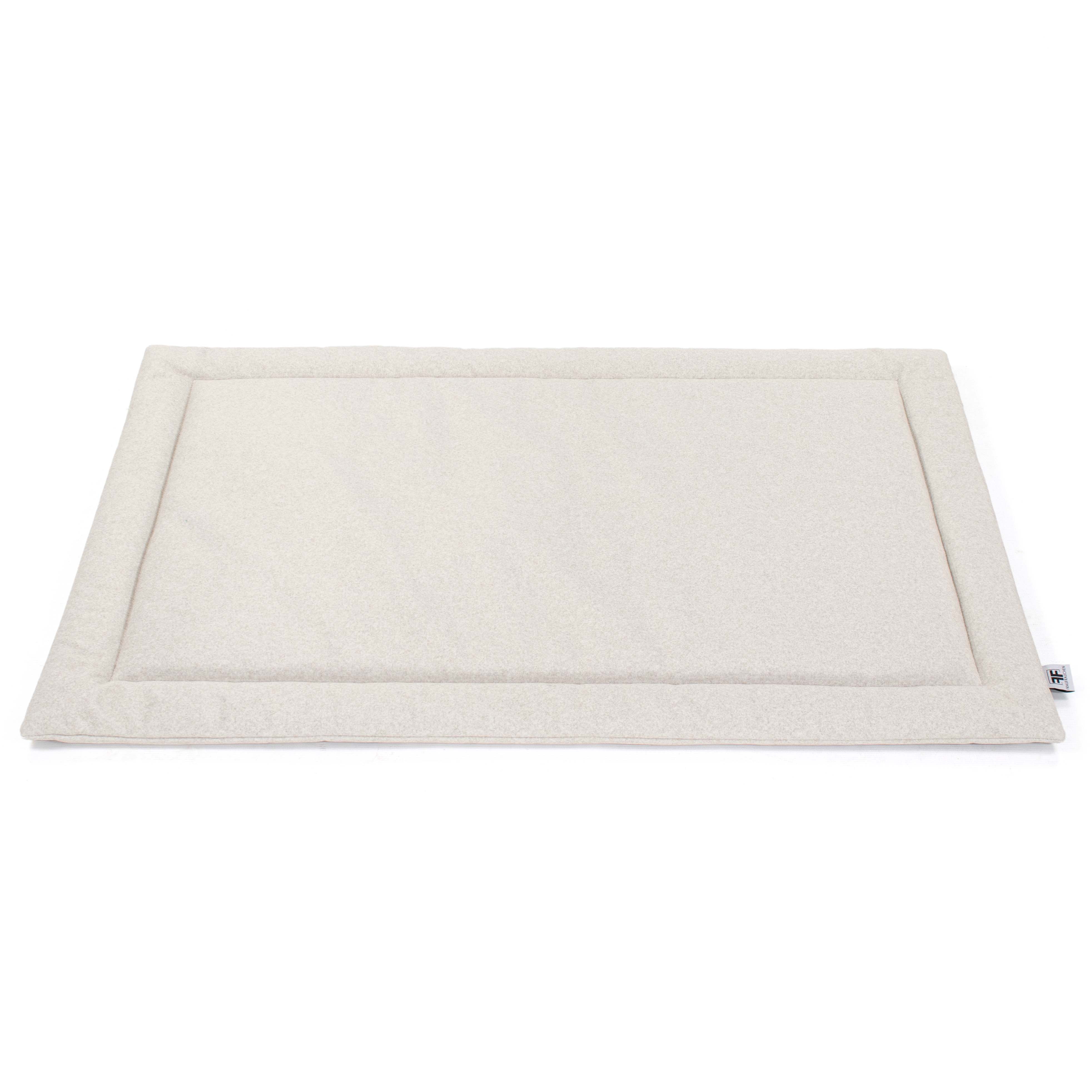 Frau Frauchen wattiertde Hundedecke Plaid Flanell Ivory für Hunde und Haustiere