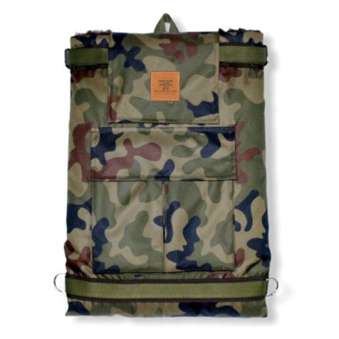 Frau Frauchen Decken-Rucksack Camo für Hunde und Haustiere