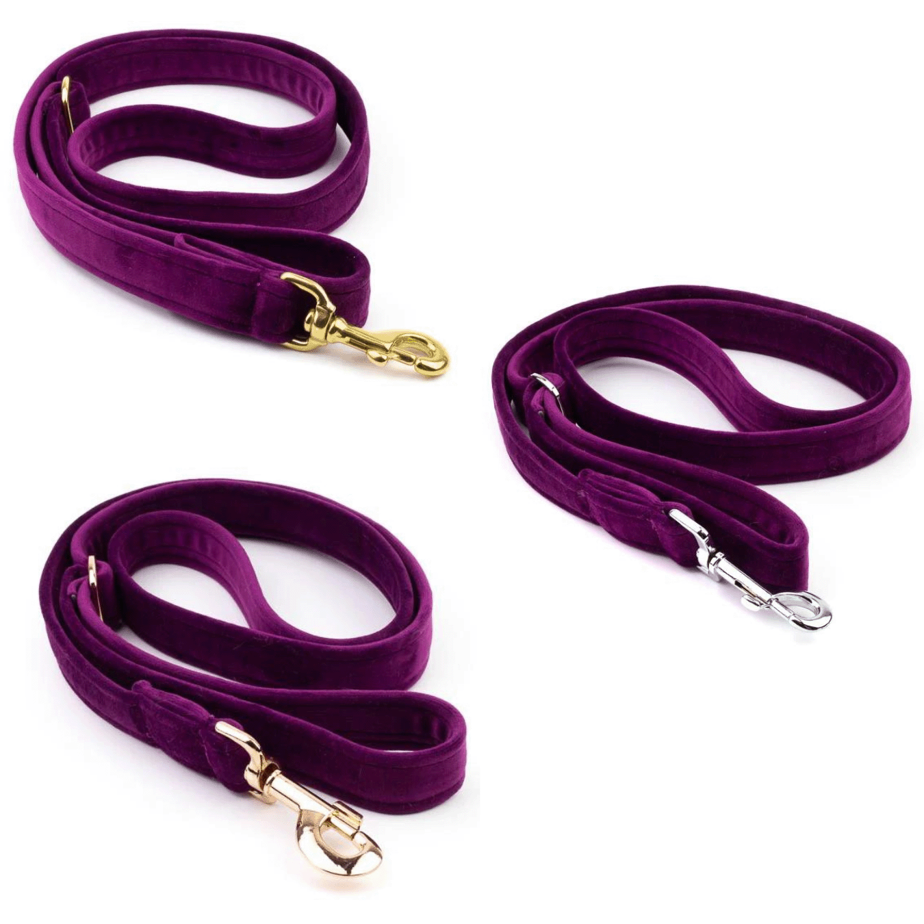 Frau Frauchen Leine Sametti Lila für Hunde und Haustiere