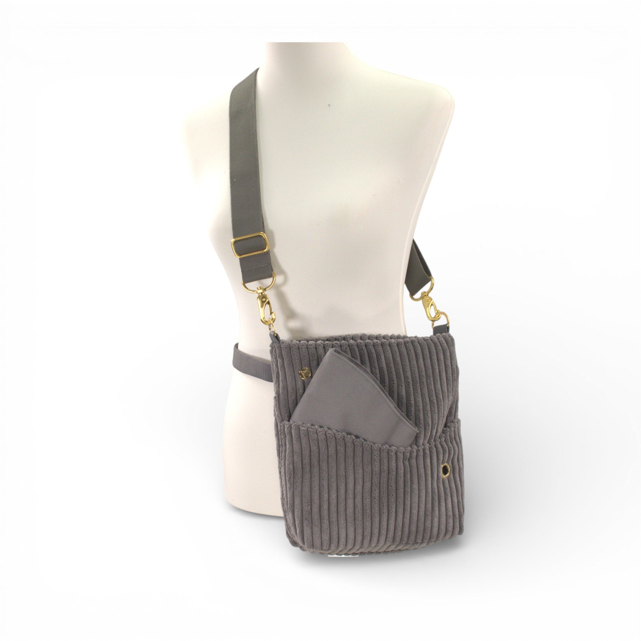 Gassitasche BIG Cord Grigio