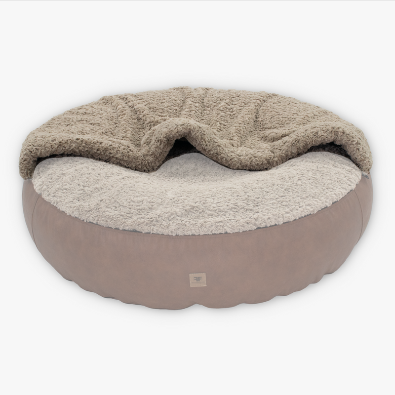 Hundebett CaLo Schlafsack City Curly Sand