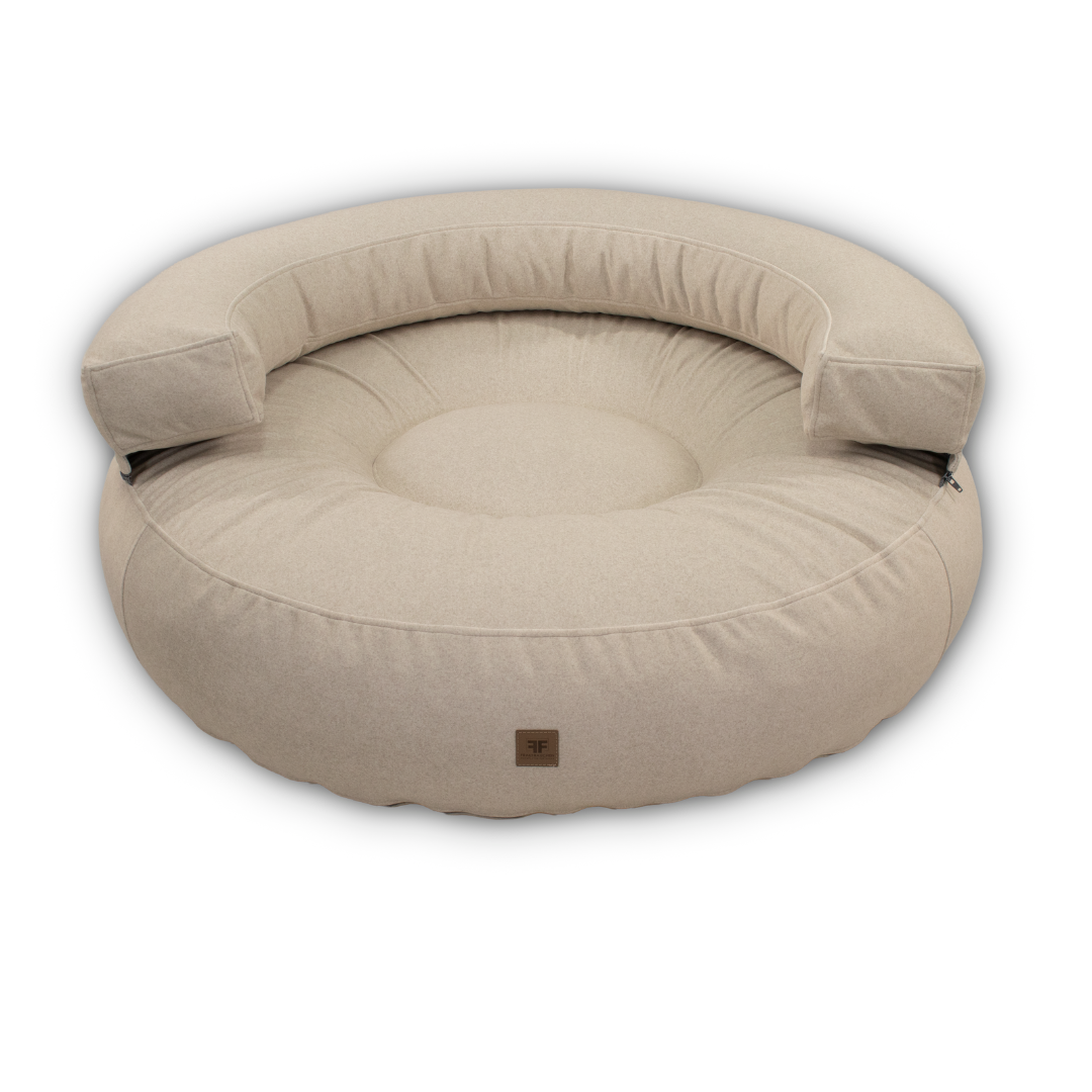 Hundebett CaLo Flanell Ivory