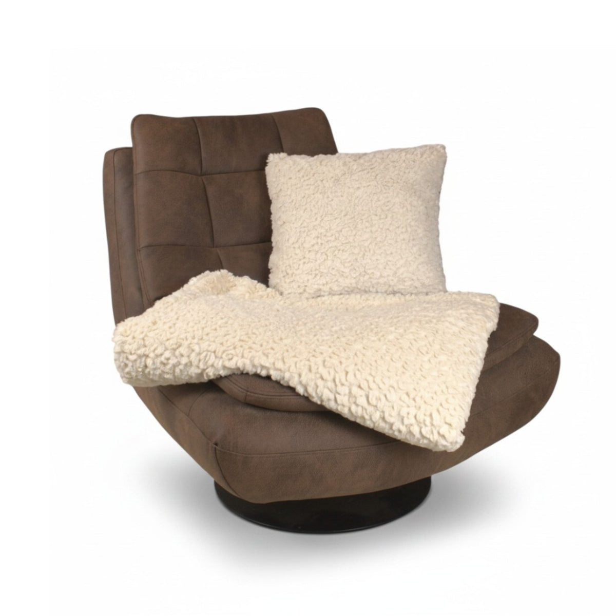 Kuscheldecke Curly White
