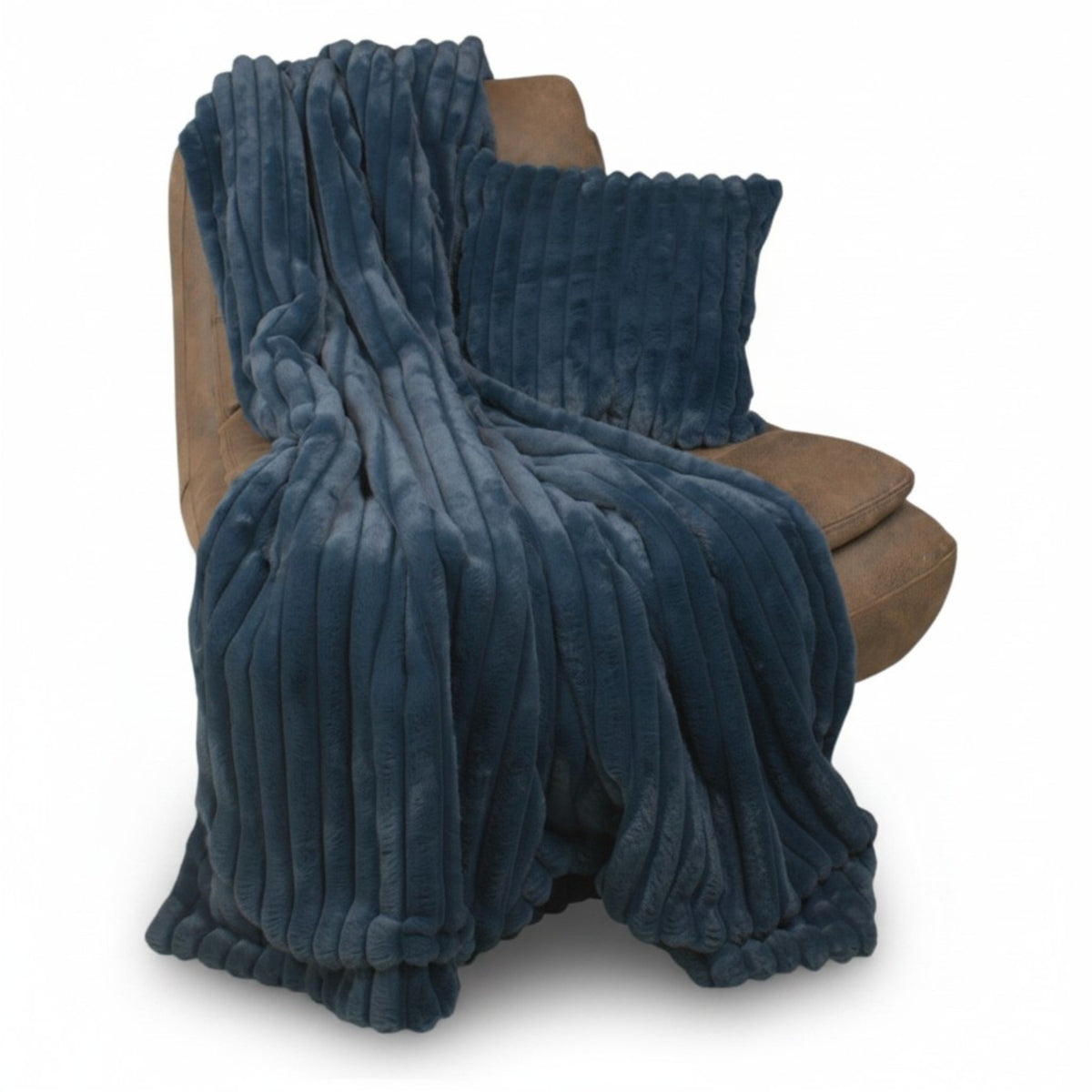 Kuscheldecke - Stripes Big Midnight