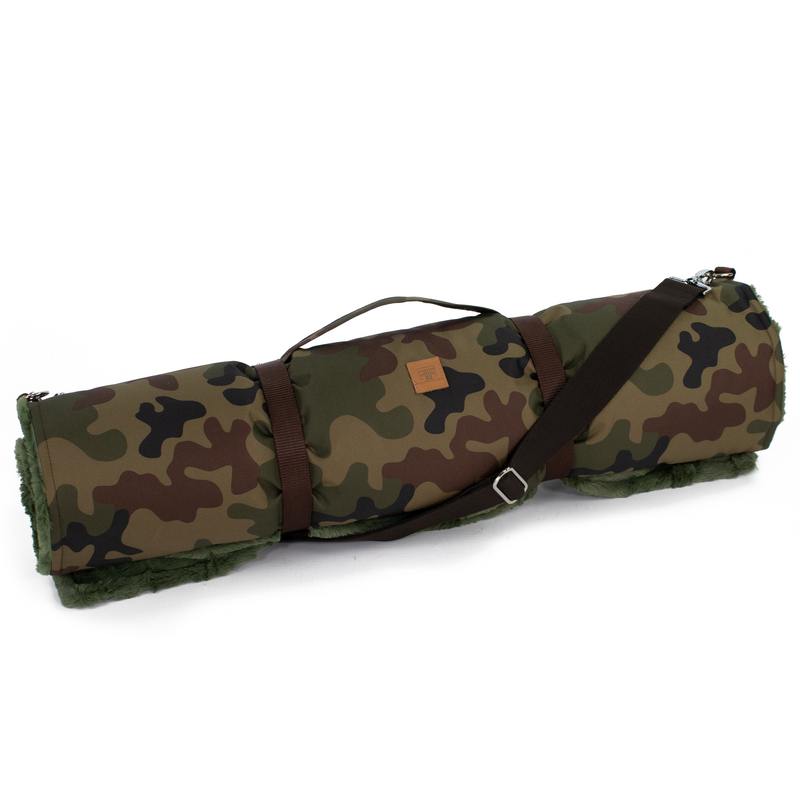 Frau Frauchen Roll-Up Hundedecke Camo für Hunde und Haustiere