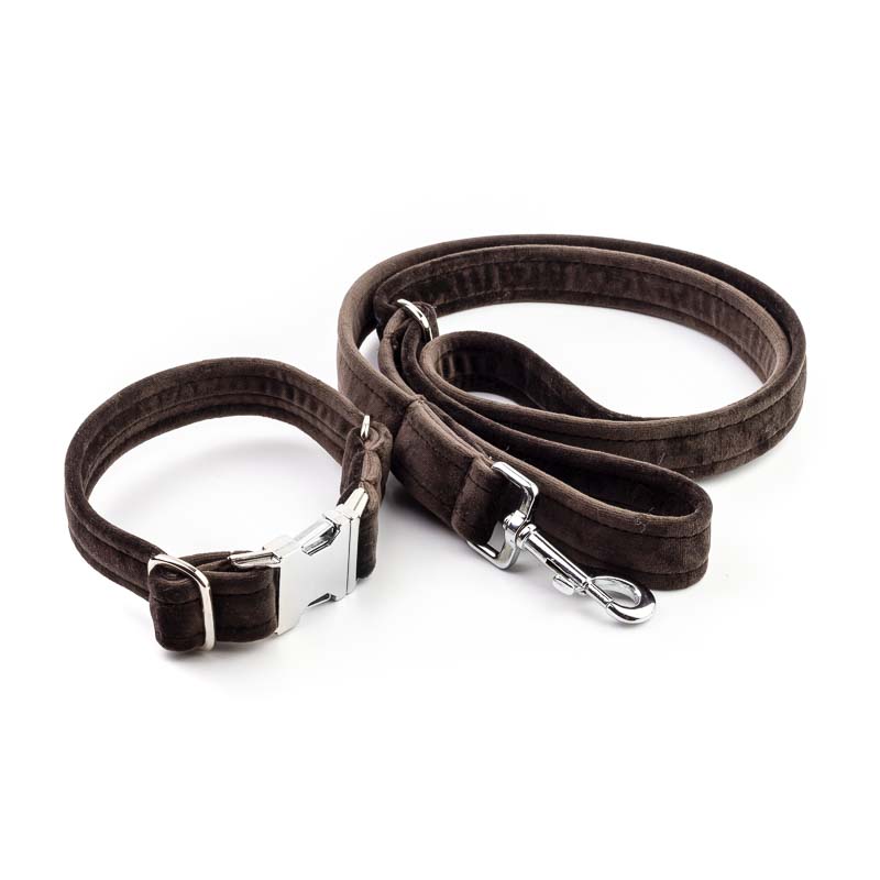 Frau Frauchen Leine Sametti Schoko für Hunde und Haustiere