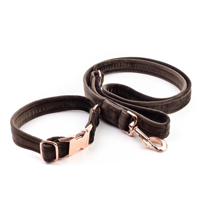 Frau Frauchen Leine Sametti Schoko für Hunde und Haustiere