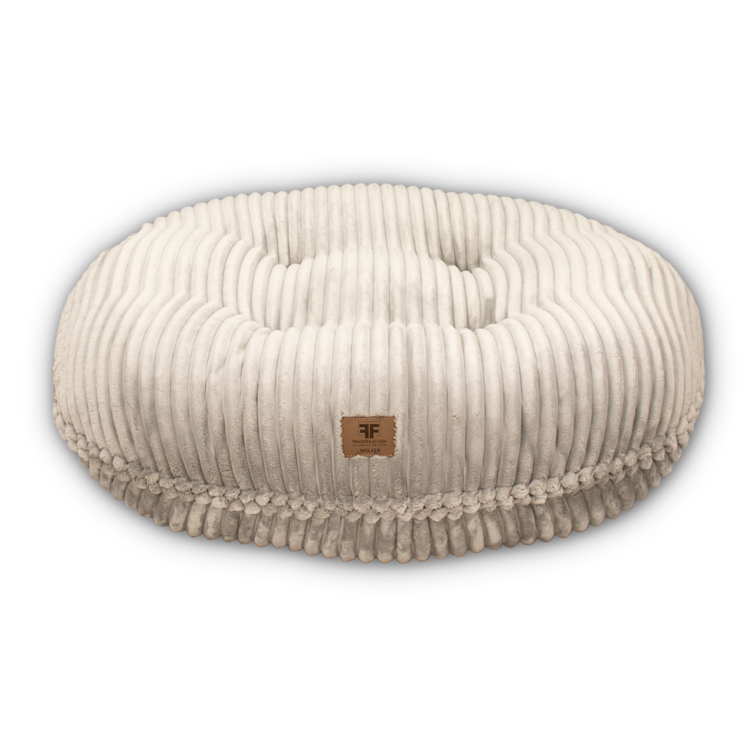 Hundebett Wolke® Stripes Light Grey
