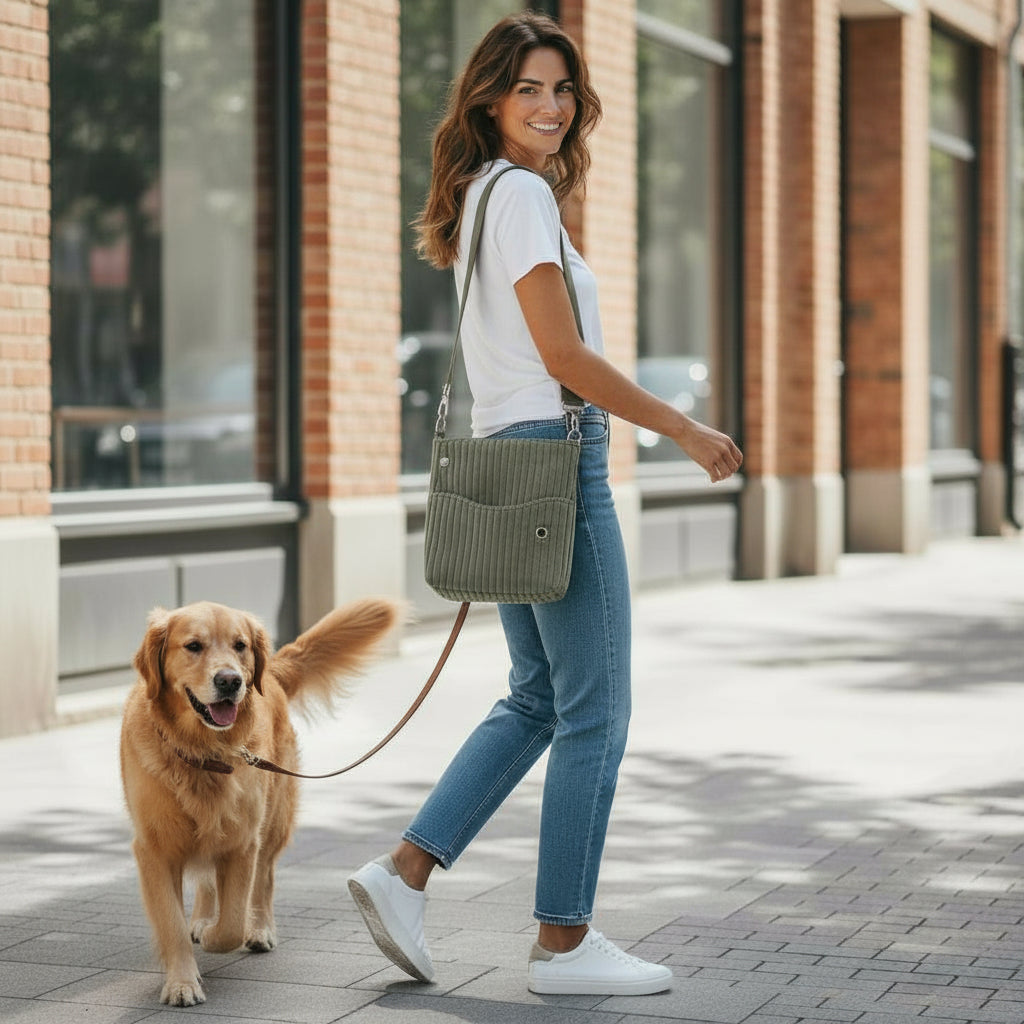 Gassitasche BIG Cord Pistacchio