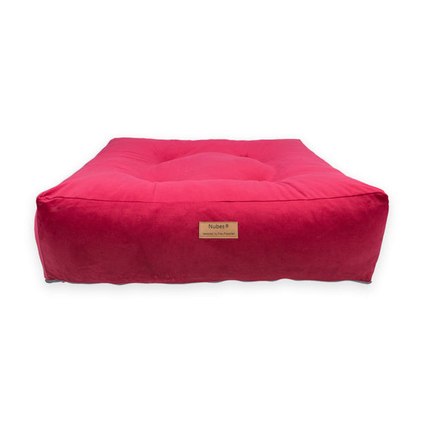 Frau Frauchen Wechselbezug Nubes® Sametti Fuchsia für Hunde und Haustiere
